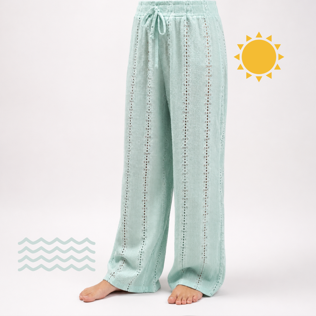 Beach Pants | Eyelet Detail