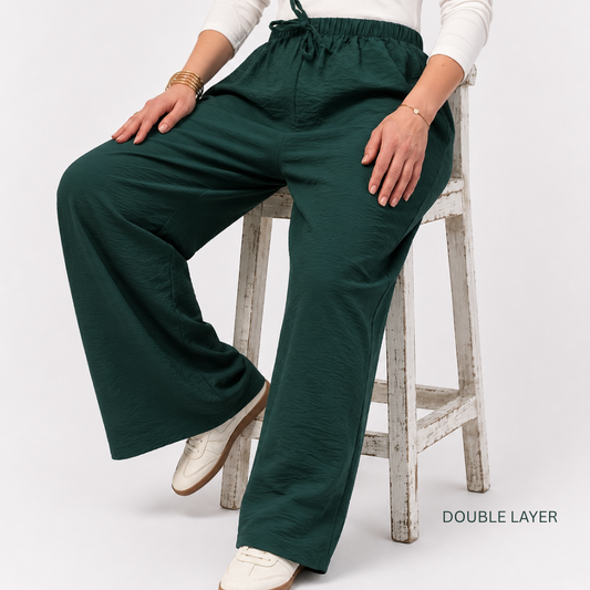 Blended linen | Forest Green