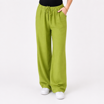 Linen elastic pants | KIWI
