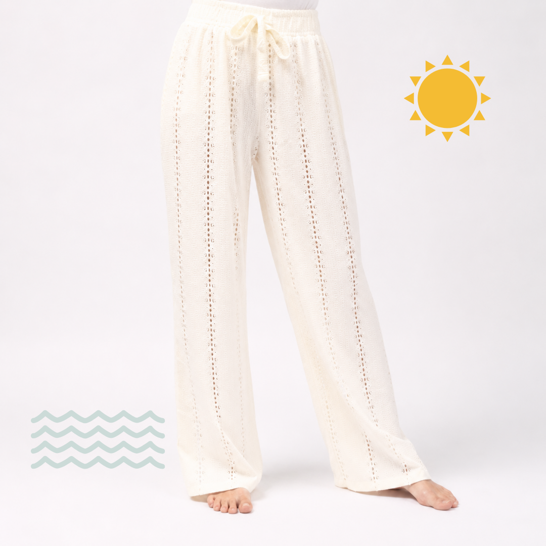 Beach Pants | Eyelet Detail