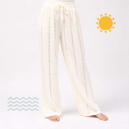 Beach Pants | Eyelet Detail