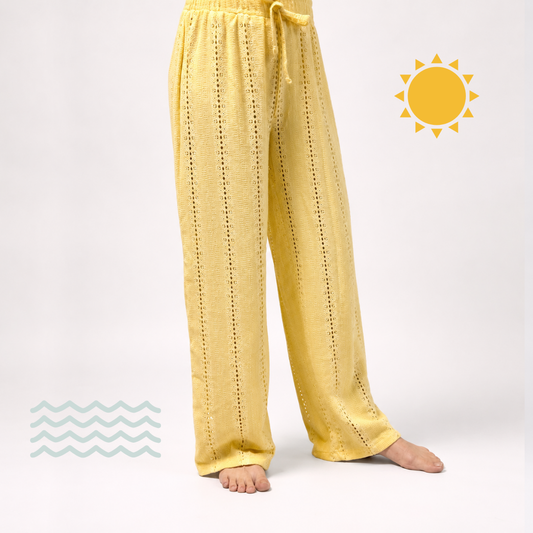 Beach Pants | Eyelet Detail