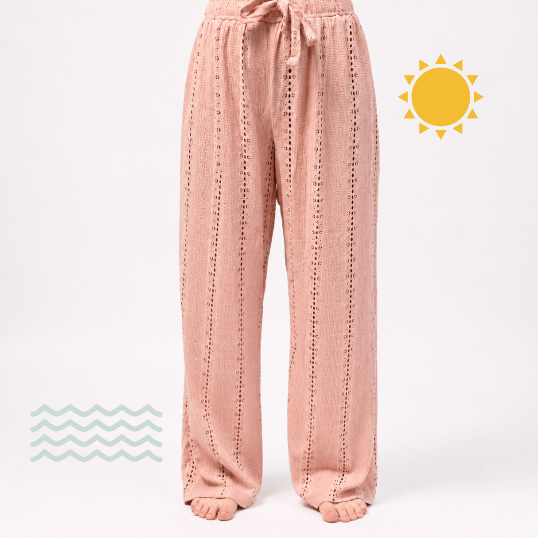 Beach Pants | Eyelet Detail